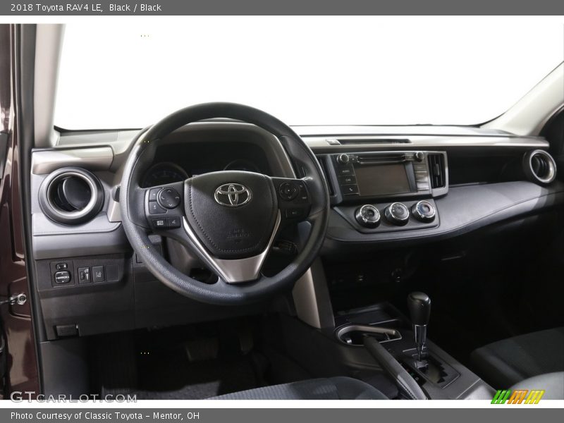 Black / Black 2018 Toyota RAV4 LE