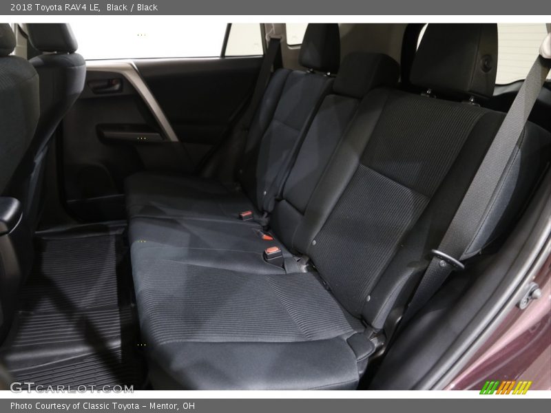 Black / Black 2018 Toyota RAV4 LE