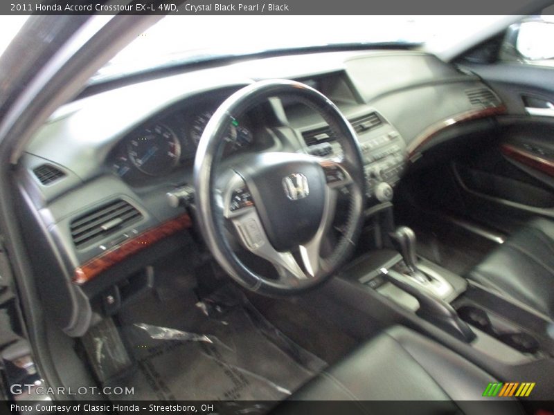 Crystal Black Pearl / Black 2011 Honda Accord Crosstour EX-L 4WD