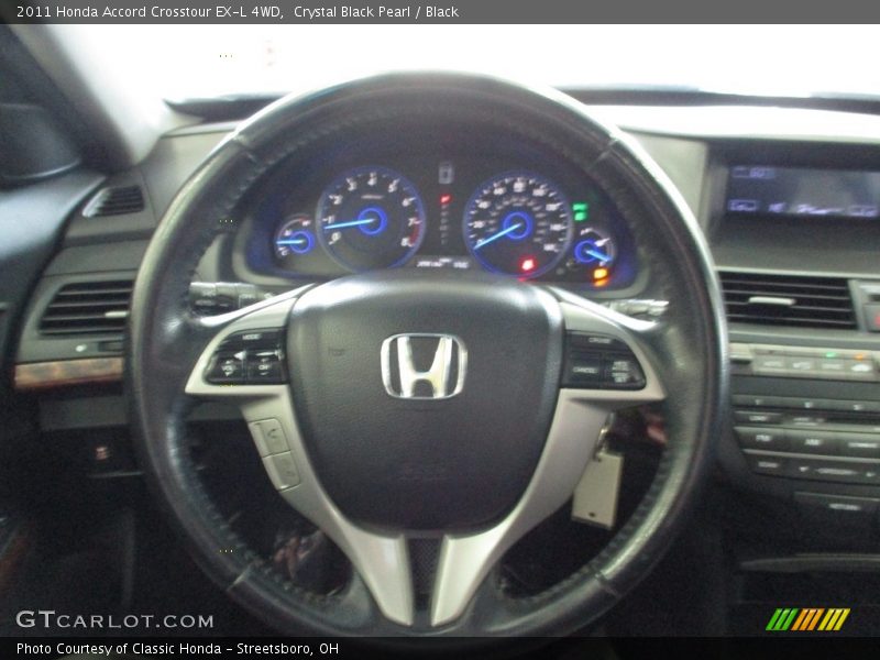 Crystal Black Pearl / Black 2011 Honda Accord Crosstour EX-L 4WD