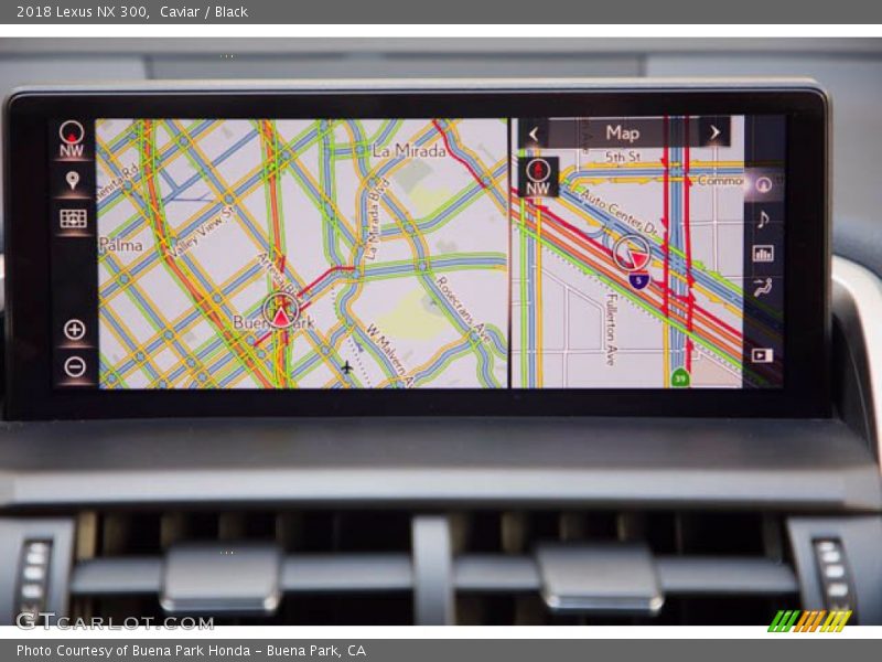 Navigation of 2018 NX 300
