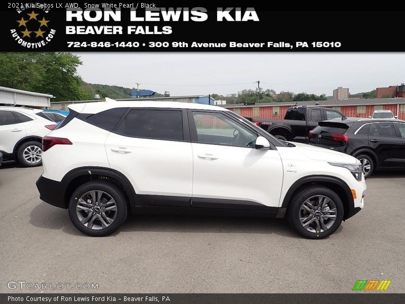Snow White Pearl / Black 2021 Kia Seltos LX AWD