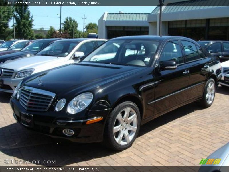Black / Black 2007 Mercedes-Benz E 350 4Matic Sedan