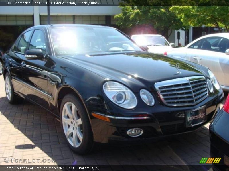 Black / Black 2007 Mercedes-Benz E 350 4Matic Sedan