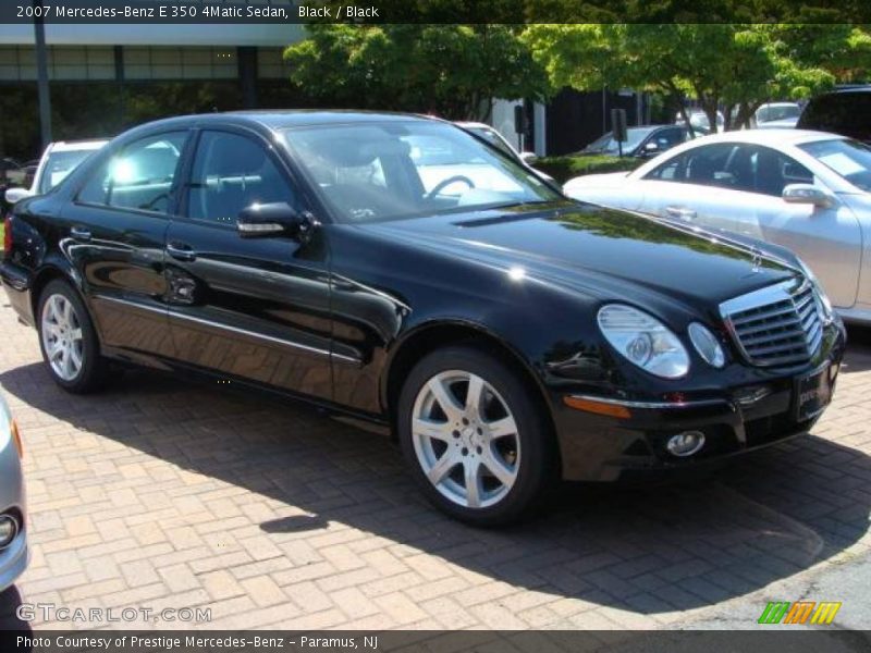 Black / Black 2007 Mercedes-Benz E 350 4Matic Sedan