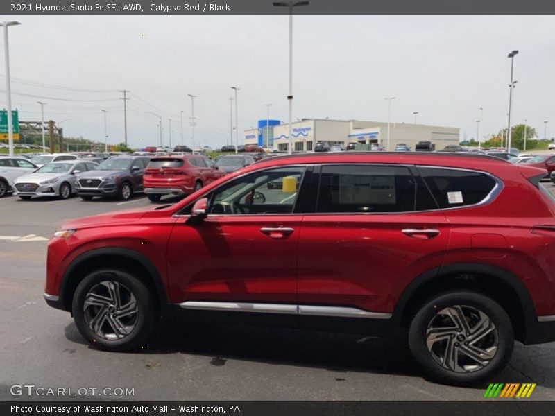 Calypso Red / Black 2021 Hyundai Santa Fe SEL AWD