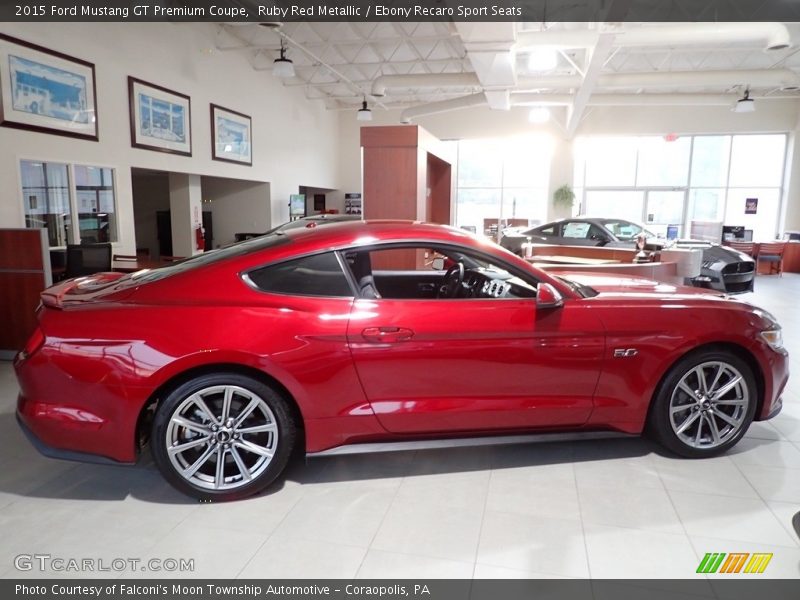 Ruby Red Metallic / Ebony Recaro Sport Seats 2015 Ford Mustang GT Premium Coupe