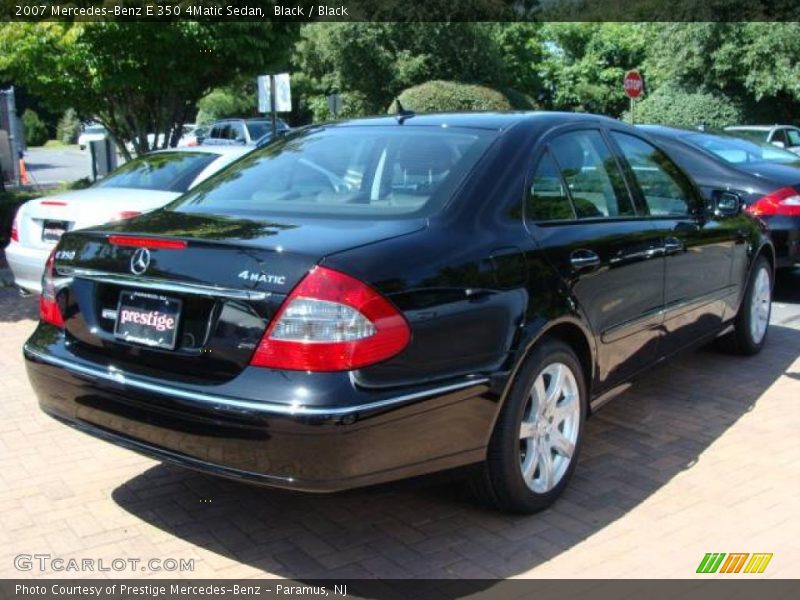 Black / Black 2007 Mercedes-Benz E 350 4Matic Sedan