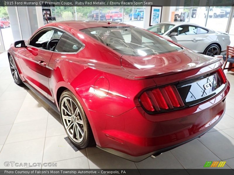 Ruby Red Metallic / Ebony Recaro Sport Seats 2015 Ford Mustang GT Premium Coupe