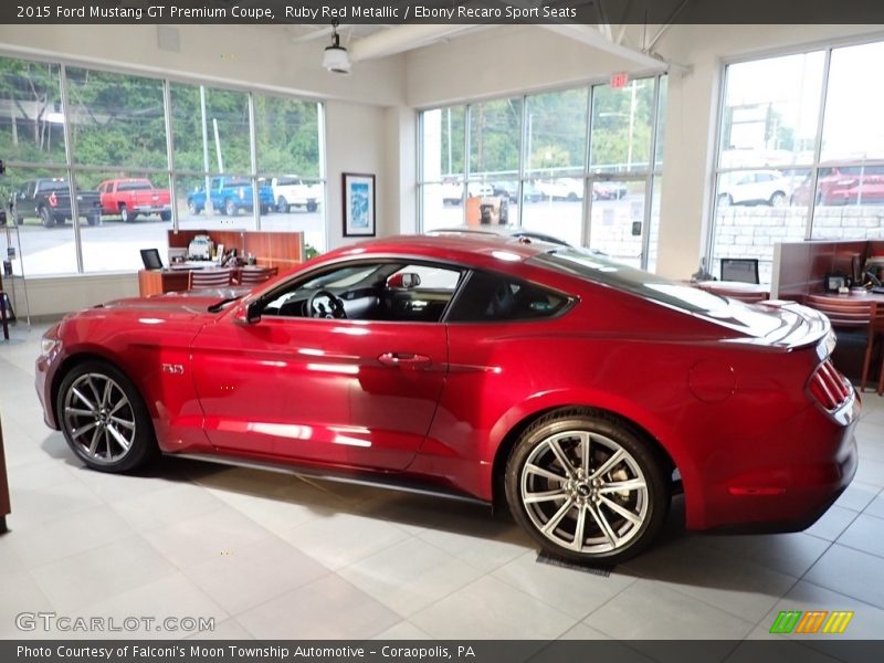 Ruby Red Metallic / Ebony Recaro Sport Seats 2015 Ford Mustang GT Premium Coupe