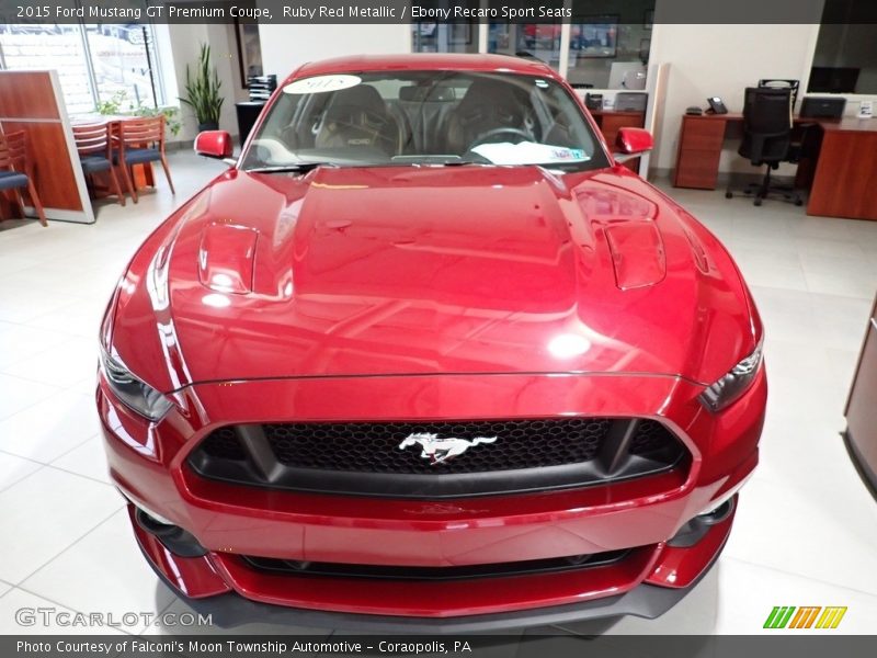 Ruby Red Metallic / Ebony Recaro Sport Seats 2015 Ford Mustang GT Premium Coupe