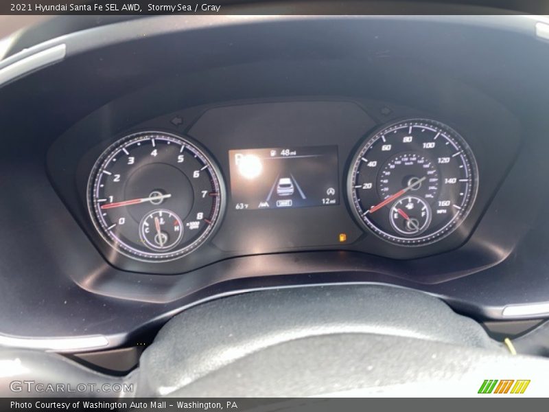 Stormy Sea / Gray 2021 Hyundai Santa Fe SEL AWD