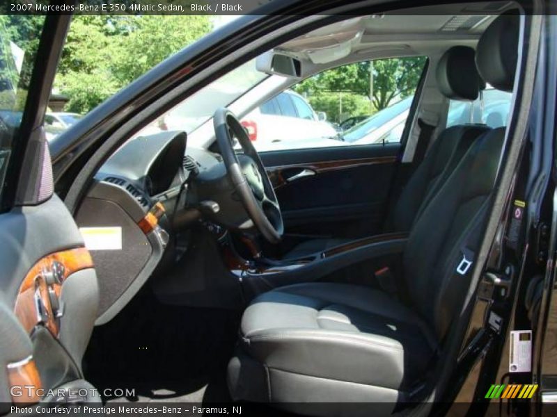 Black / Black 2007 Mercedes-Benz E 350 4Matic Sedan