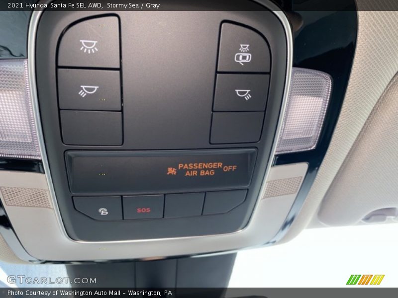 Stormy Sea / Gray 2021 Hyundai Santa Fe SEL AWD