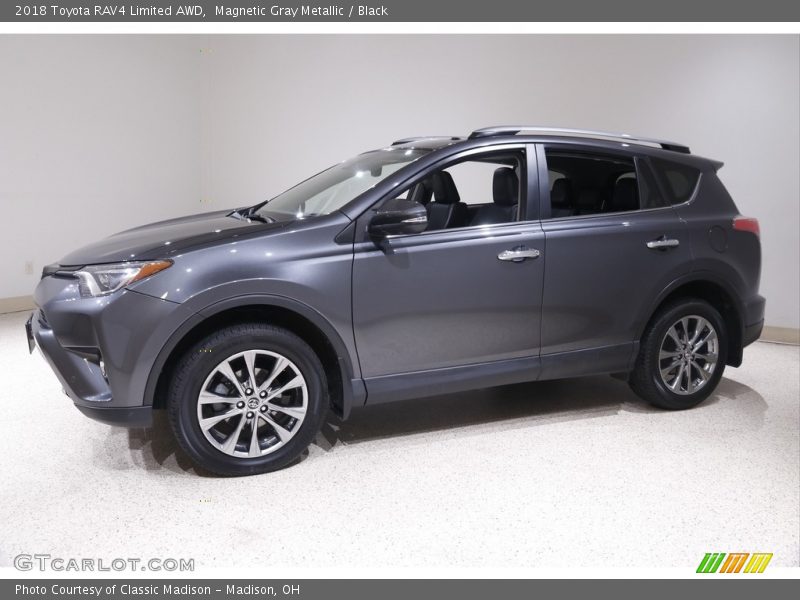 Magnetic Gray Metallic / Black 2018 Toyota RAV4 Limited AWD