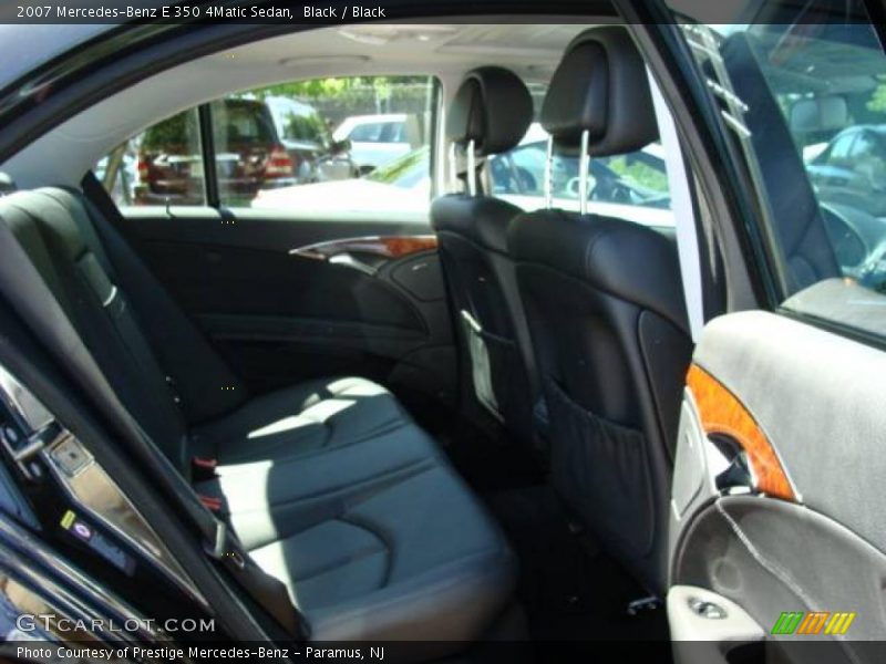 Black / Black 2007 Mercedes-Benz E 350 4Matic Sedan