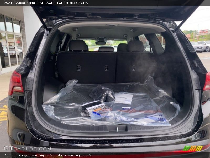Twilight Black / Gray 2021 Hyundai Santa Fe SEL AWD