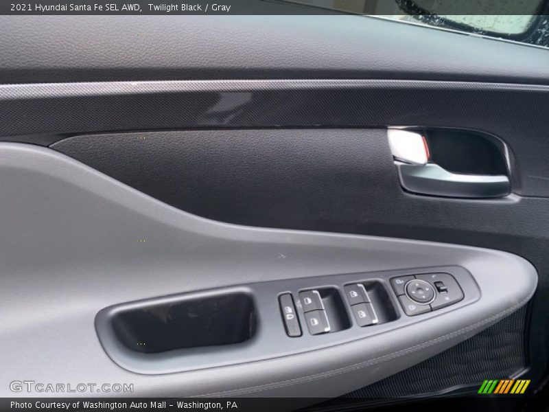 Twilight Black / Gray 2021 Hyundai Santa Fe SEL AWD