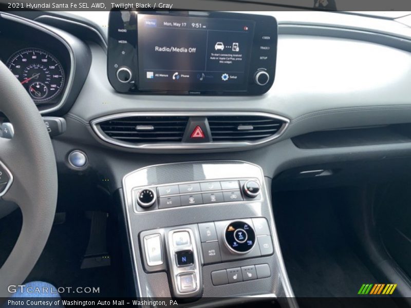 Twilight Black / Gray 2021 Hyundai Santa Fe SEL AWD
