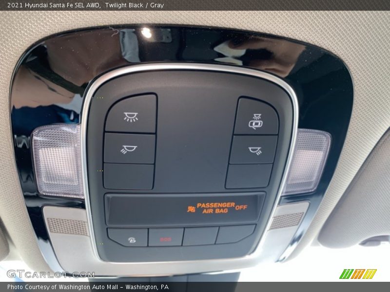 Twilight Black / Gray 2021 Hyundai Santa Fe SEL AWD