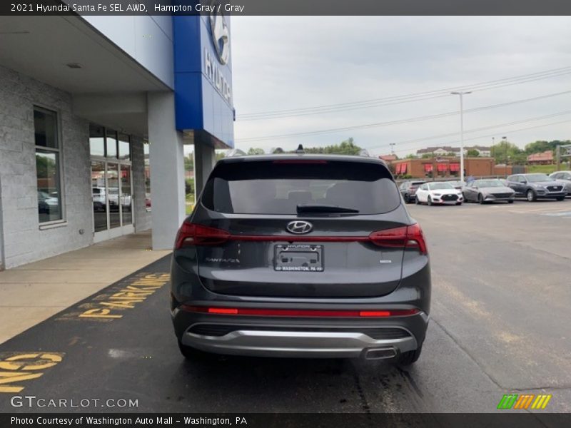 Hampton Gray / Gray 2021 Hyundai Santa Fe SEL AWD