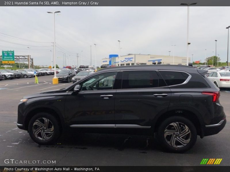 Hampton Gray / Gray 2021 Hyundai Santa Fe SEL AWD