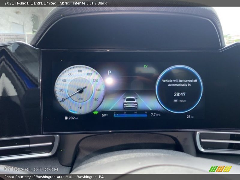 Intense Blue / Black 2021 Hyundai Elantra Limited Hybrid