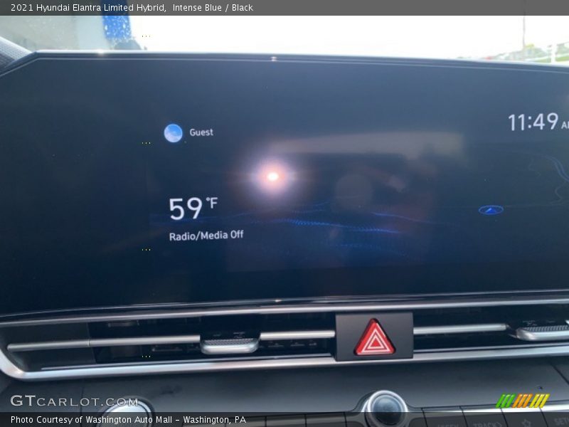 Intense Blue / Black 2021 Hyundai Elantra Limited Hybrid