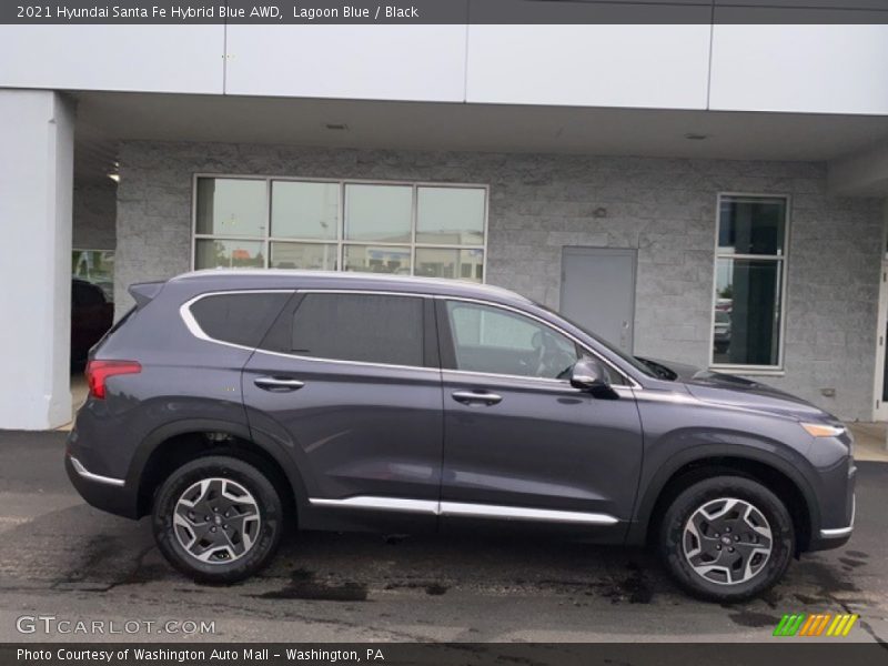 Lagoon Blue / Black 2021 Hyundai Santa Fe Hybrid Blue AWD