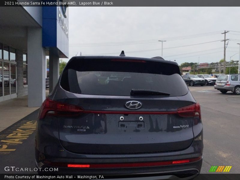 Lagoon Blue / Black 2021 Hyundai Santa Fe Hybrid Blue AWD