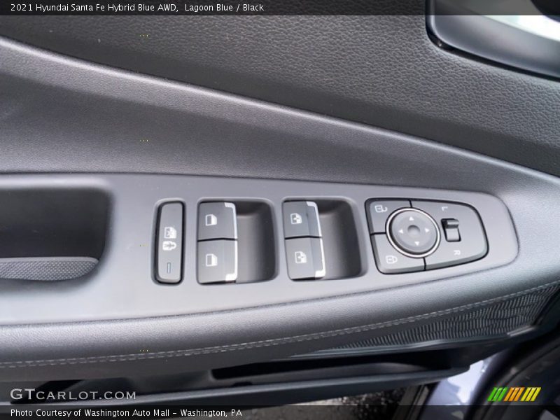 Lagoon Blue / Black 2021 Hyundai Santa Fe Hybrid Blue AWD