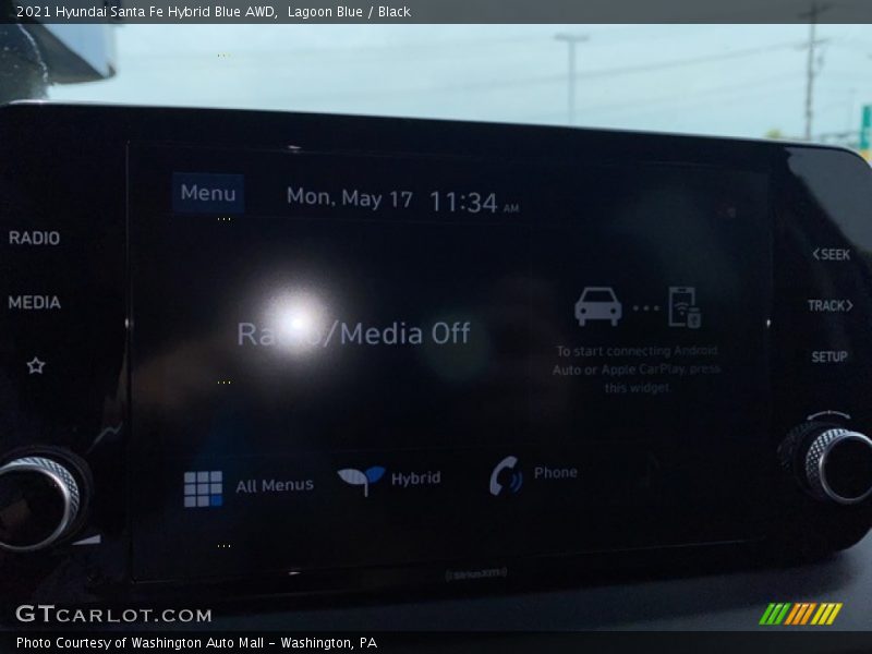 Lagoon Blue / Black 2021 Hyundai Santa Fe Hybrid Blue AWD