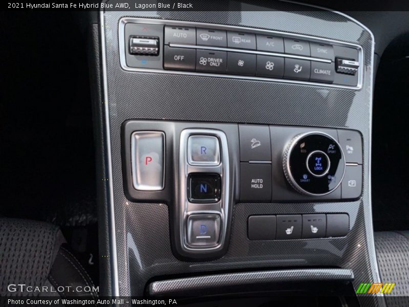 Lagoon Blue / Black 2021 Hyundai Santa Fe Hybrid Blue AWD