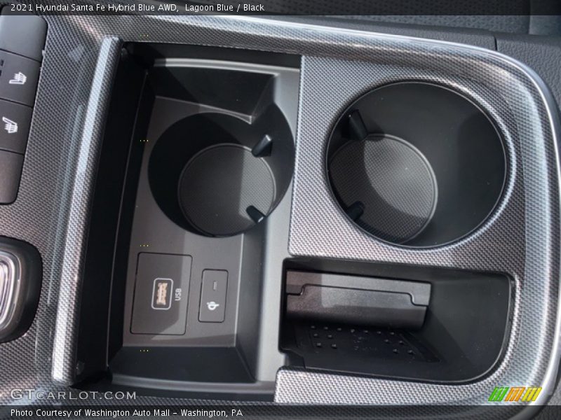 Lagoon Blue / Black 2021 Hyundai Santa Fe Hybrid Blue AWD