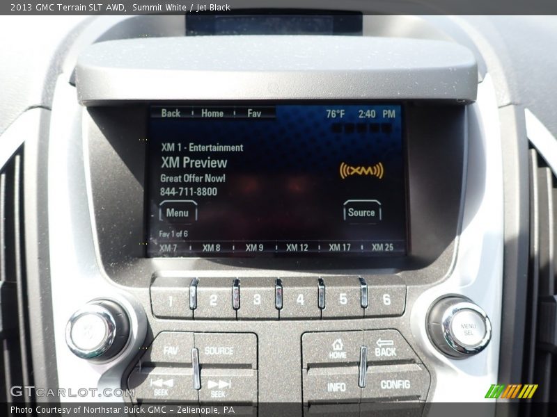 Controls of 2013 Terrain SLT AWD