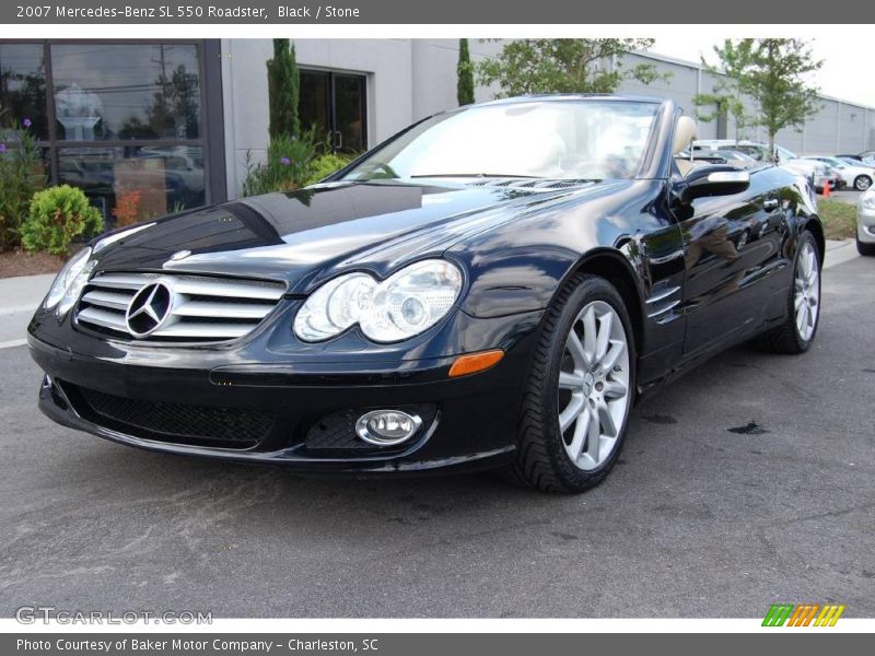 Black / Stone 2007 Mercedes-Benz SL 550 Roadster