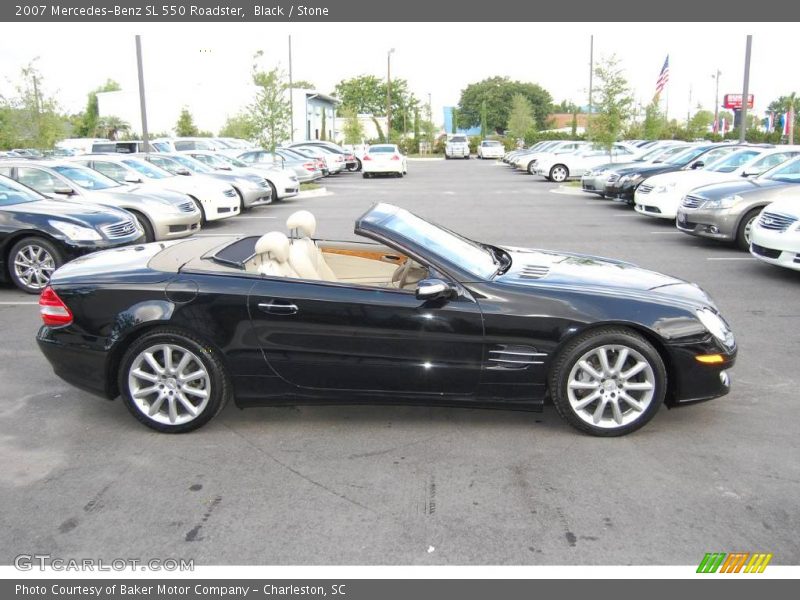 Black / Stone 2007 Mercedes-Benz SL 550 Roadster