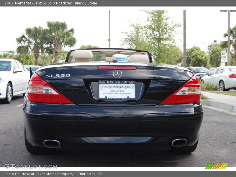 Black / Stone 2007 Mercedes-Benz SL 550 Roadster