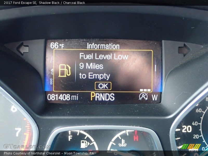 Shadow Black / Charcoal Black 2017 Ford Escape SE