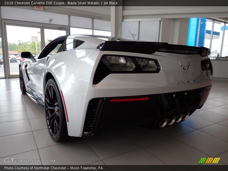 Blade Silver Metallic / Jet Black 2018 Chevrolet Corvette Z06 Coupe