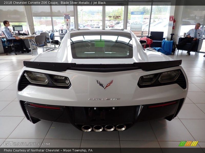 Blade Silver Metallic / Jet Black 2018 Chevrolet Corvette Z06 Coupe
