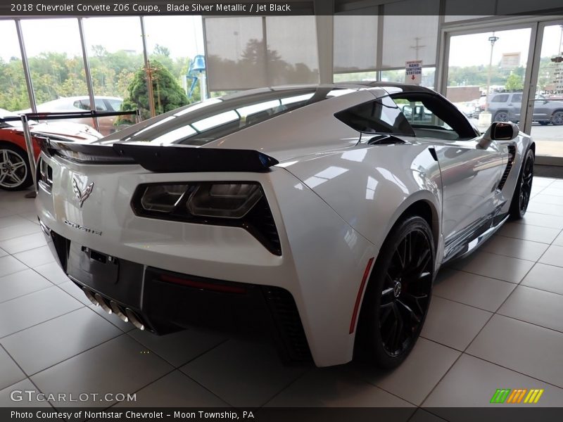 Blade Silver Metallic / Jet Black 2018 Chevrolet Corvette Z06 Coupe