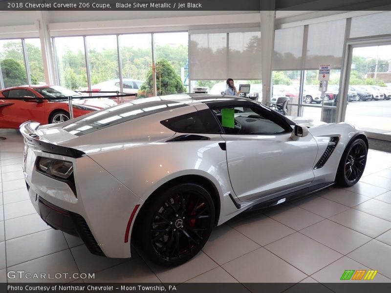 Blade Silver Metallic / Jet Black 2018 Chevrolet Corvette Z06 Coupe