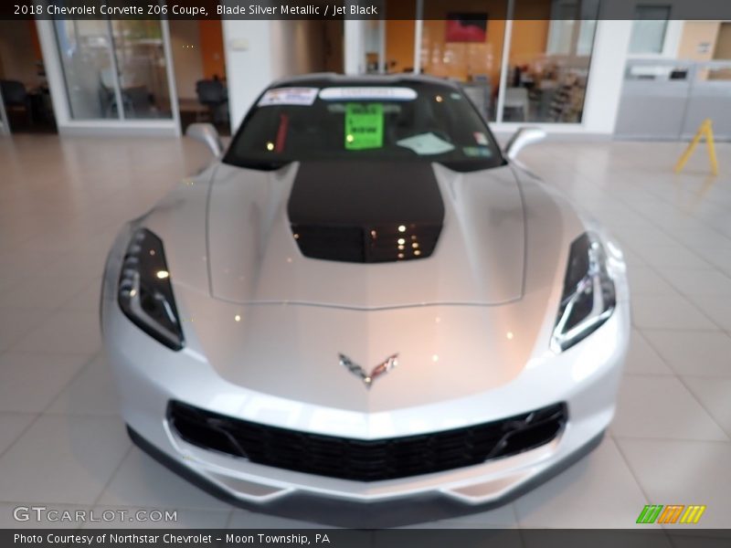 Blade Silver Metallic / Jet Black 2018 Chevrolet Corvette Z06 Coupe