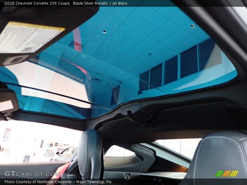 Sunroof of 2018 Corvette Z06 Coupe