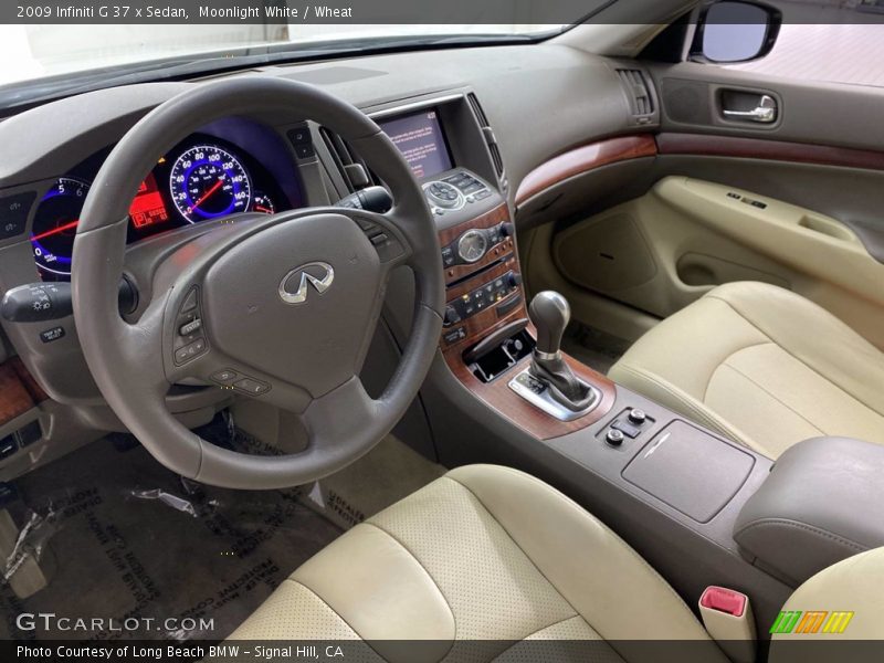 Moonlight White / Wheat 2009 Infiniti G 37 x Sedan