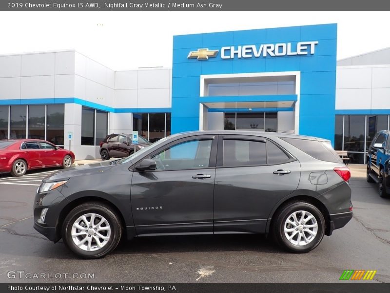 Nightfall Gray Metallic / Medium Ash Gray 2019 Chevrolet Equinox LS AWD