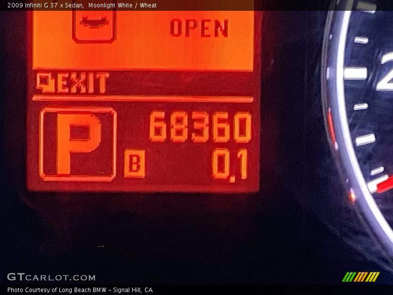 Moonlight White / Wheat 2009 Infiniti G 37 x Sedan