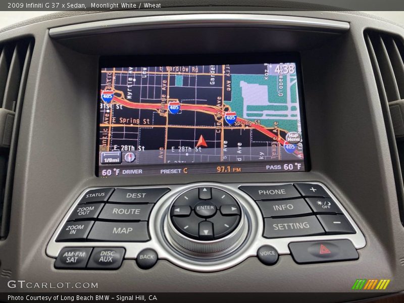 Moonlight White / Wheat 2009 Infiniti G 37 x Sedan