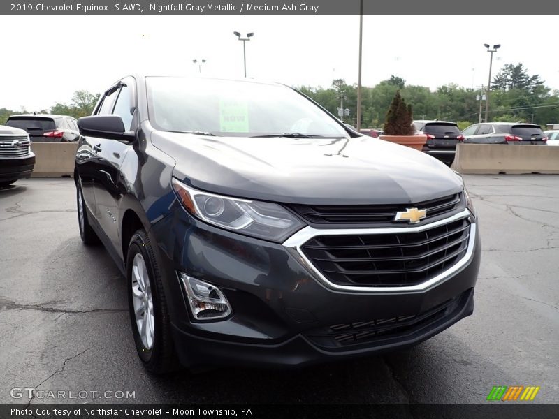 Nightfall Gray Metallic / Medium Ash Gray 2019 Chevrolet Equinox LS AWD
